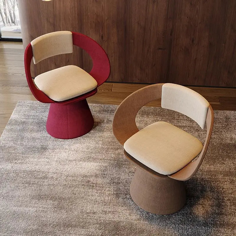 DecorBites™ Elegant Rotating Chair - Modern Dressing Stool for Bedroom Makeup
