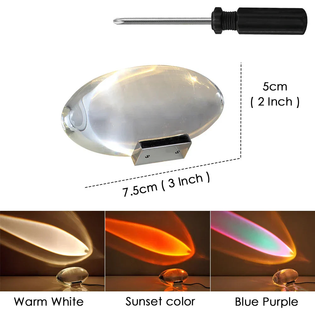 DecorBites™ Crystal LED Table Lamp: Elegant Night Light for Living & Bedroom Decor