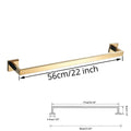 DecorBites™ Gold Bathroom Hardware Set: Hook, Towel Rail, Bar, Shelf, Tissue Holder & More