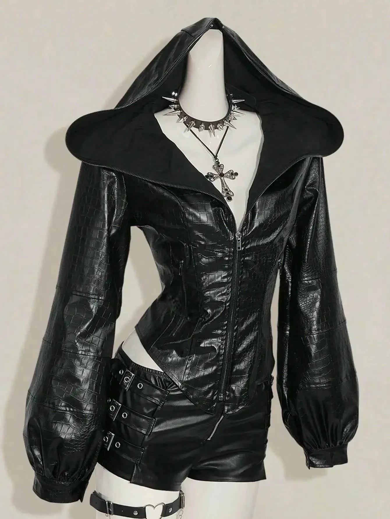 Women's Gothic PU Leather Jacket