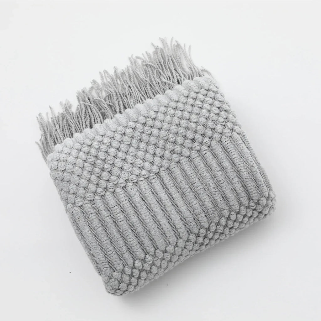 DecorBites™ Cozy Knitted Sofa Blanket - Winter Home Office Nap Comfort