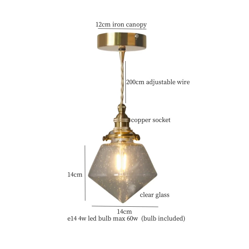DecorBites™ Glass Pleats LED Pendant Lights for Home and Commercial Spaces