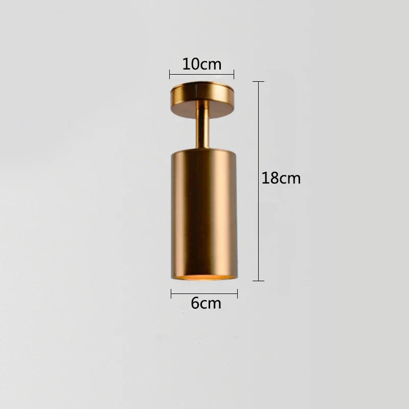 DecorBites™ Gold Long Arm Ceiling Pendant with Rotating LED Spotlights