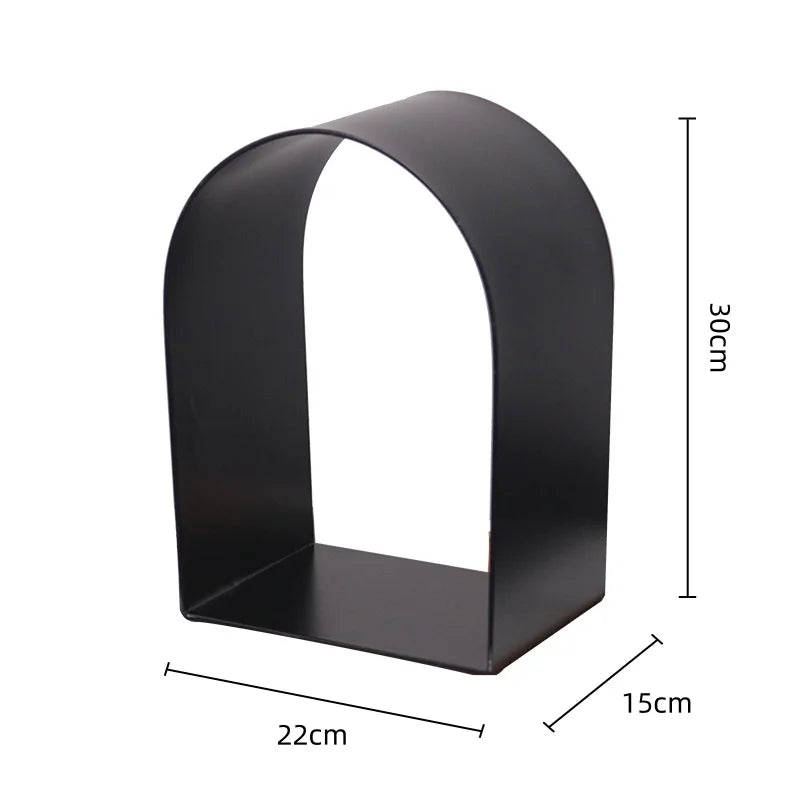 DecorBites™ Golden Arches Metal Sculpture Room Decoration Geometric Handicraft Figurine