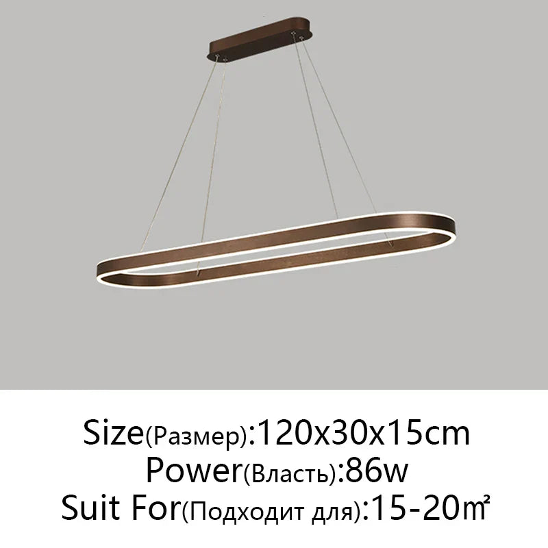 DecorBites™ LED Aluminum Ceiling Chandelier for Kitchen Living Room Modern Nordic Design