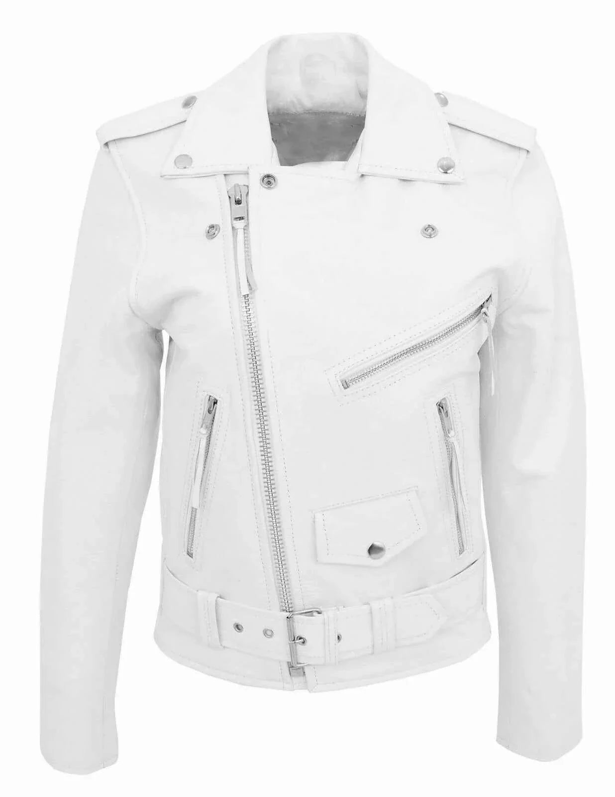 Men's PU Leather Motorcycle Fashion Slim Fit Leather Coat