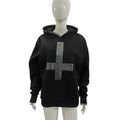 Women's Studded Cross Sweatshirt | Gothic Streetwear | MUNSIEUR