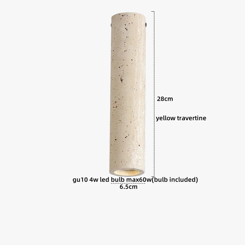 DecorBites™ Glass Ball LED Ceiling Light White Yellow Travertine Plafondlampen