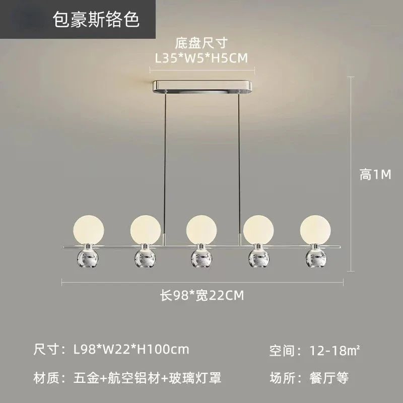 DecorBites™ Cream Nordic Pendant Chandelier for Living Room, Bedroom, and Dining Room