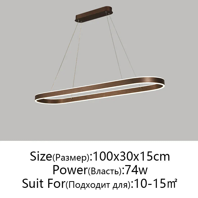 DecorBites™ LED Aluminum Ceiling Chandelier for Kitchen Living Room Modern Nordic Design
