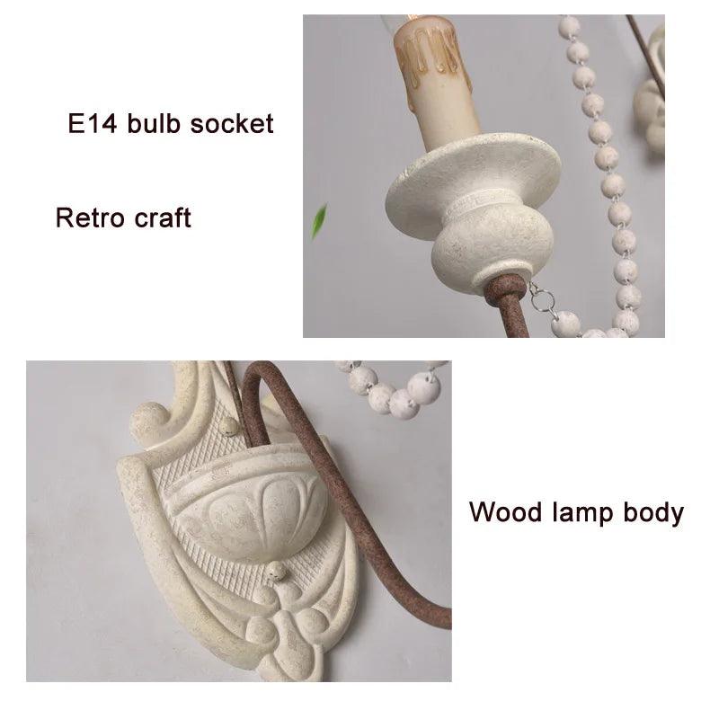 DecorBites™ Country French Wall Lamp for Retro Living Room Bedroom Decor