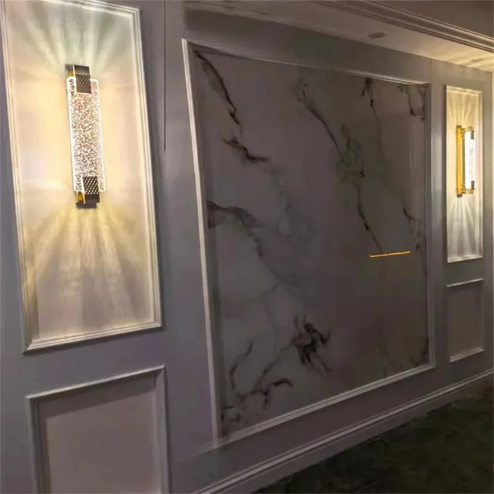 DecorBites™ Crystal Wall Lamp - Luxury Living Room Decor, Bedroom & Aisle Lighting