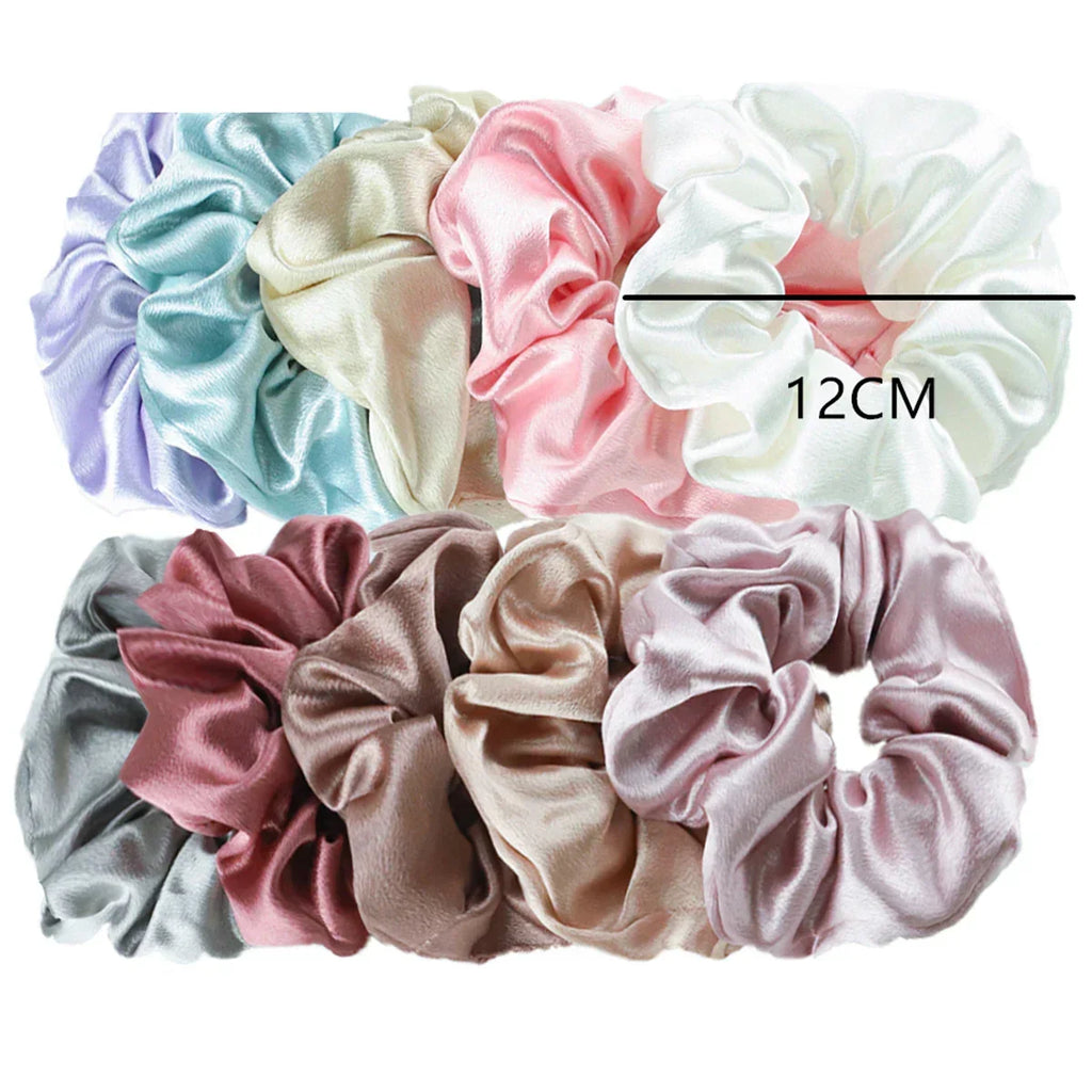 Women's Silky Satin Hair Scrunchies Set