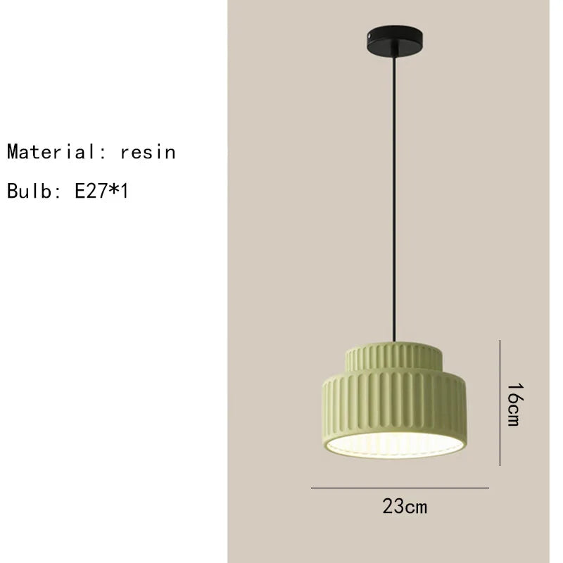 DecorBites™ Elegant Resin Chandeliers Dining Room Bedside Lamp E27 Adjustment