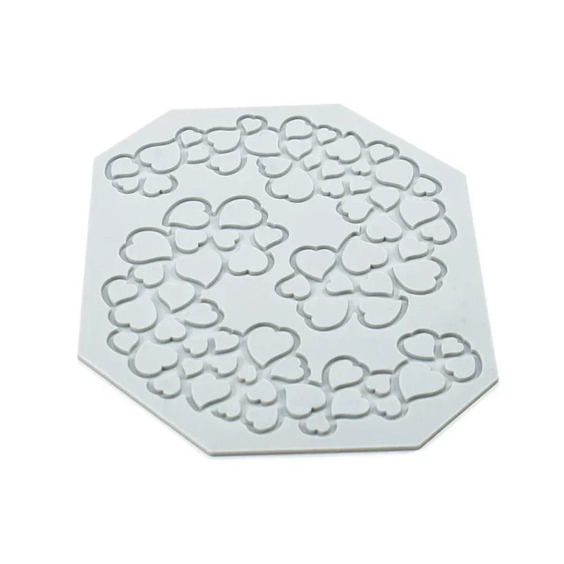 DecorBites™ Heart Leaf Shaped Silicone Mold for Dessert Decoration and Molecular Gastronomy