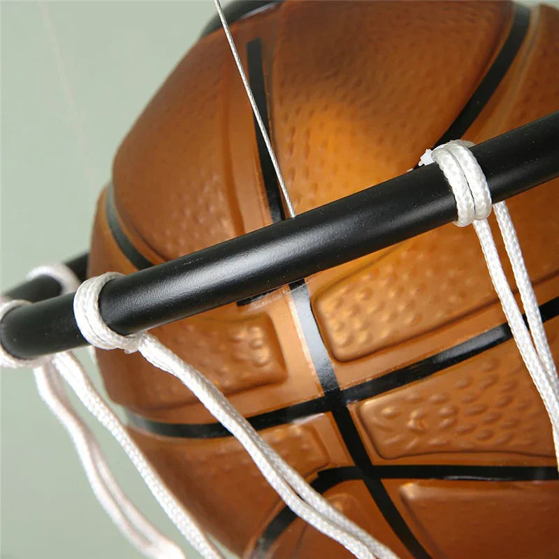 DecorBites™ Basketball Pendant Lights: Modern Kitchen & Living Room Hanging Lamps