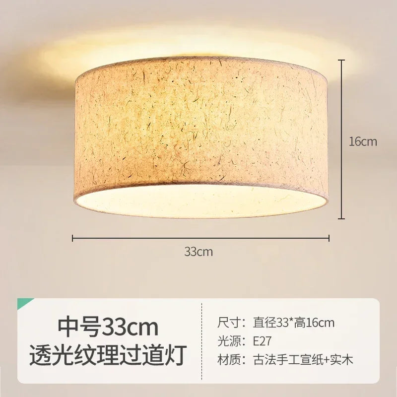 DecorBites™ Cream Wabi-sabi Chandelier Lamp Retro Japanese-style Bedroom Decor Lighting