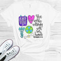 She Works Willingly with Her Hands - XRay Tech Graphic Tee