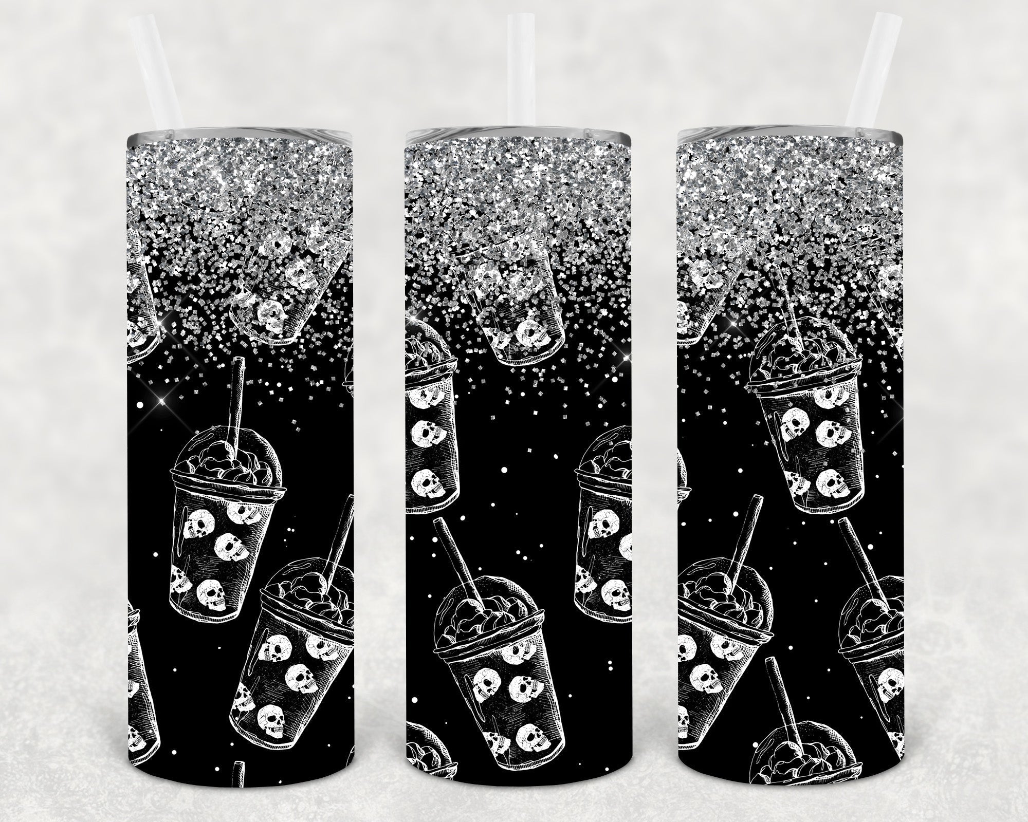 Skellie Coffee 20 oz Skinny Tumbler