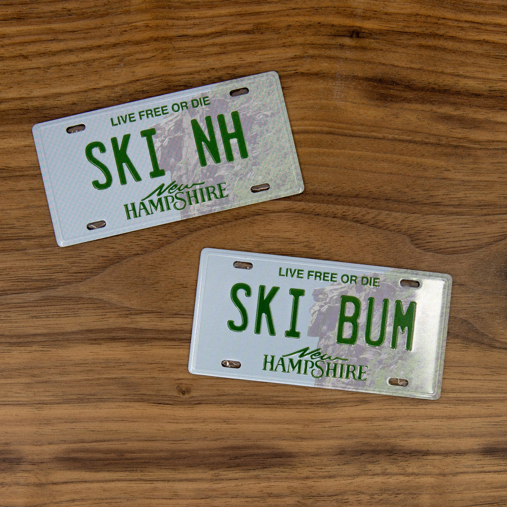 SKI BUM - New Hampshire License Plate Magnet