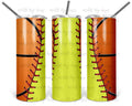 Softball Basketball 20 oz Skinny Tumbler