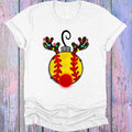 Softball Reindeer Graphic Tee