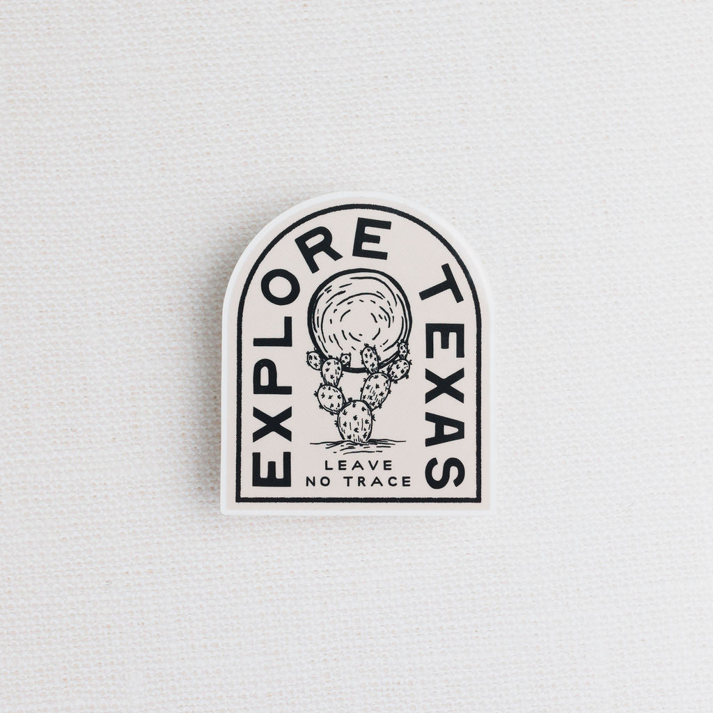 Explore Texas, Leave No Trace Sticker
