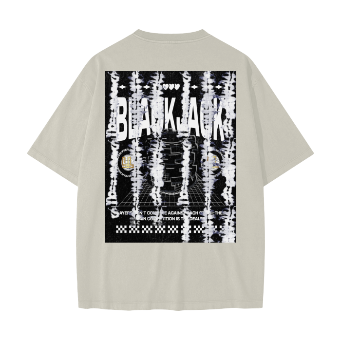 fearless style  BlackJack Streetwear Unisex Heavyweight Drop Shoulder Vintage