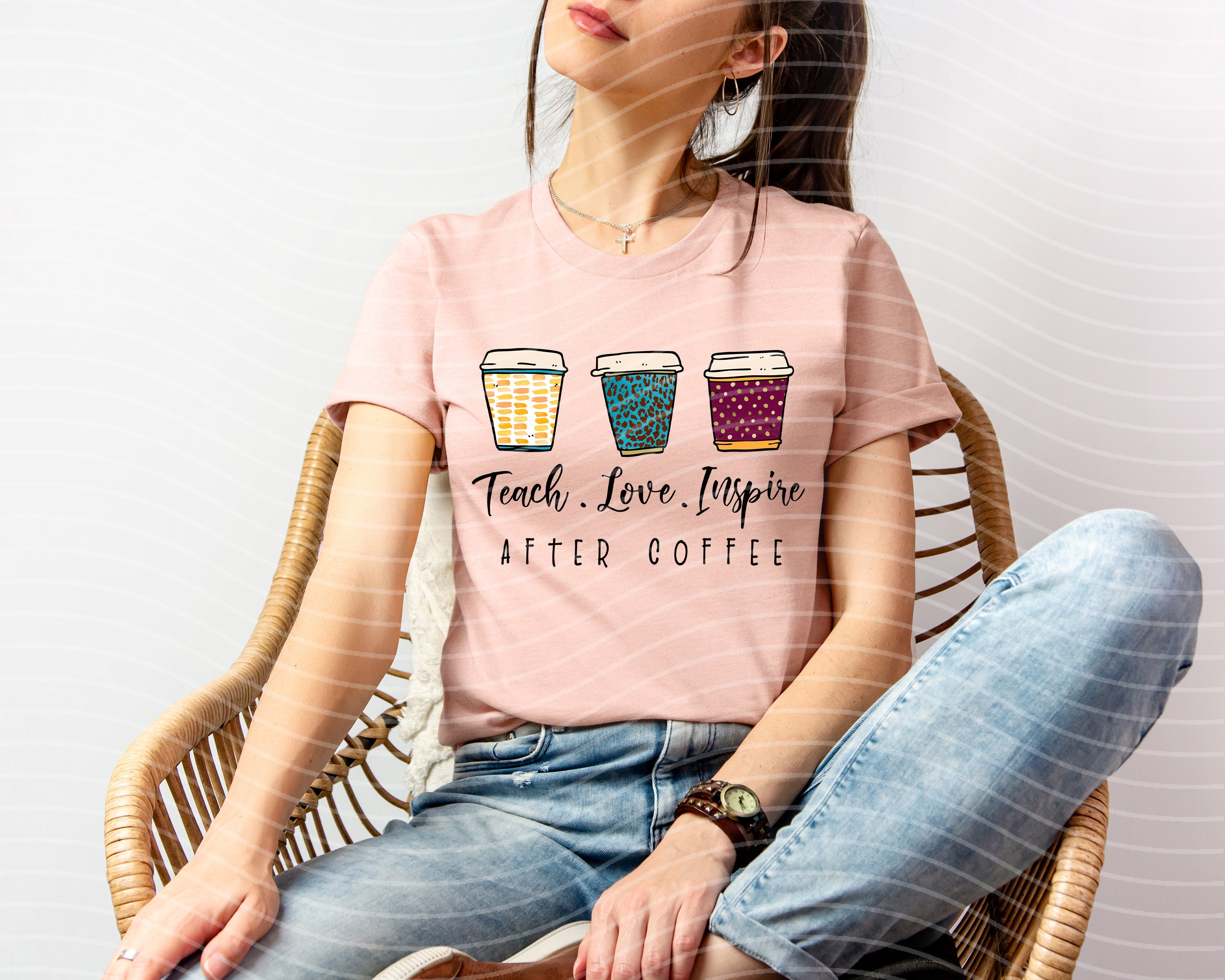 Teach Love Inspire After Coffee Graphic Tee