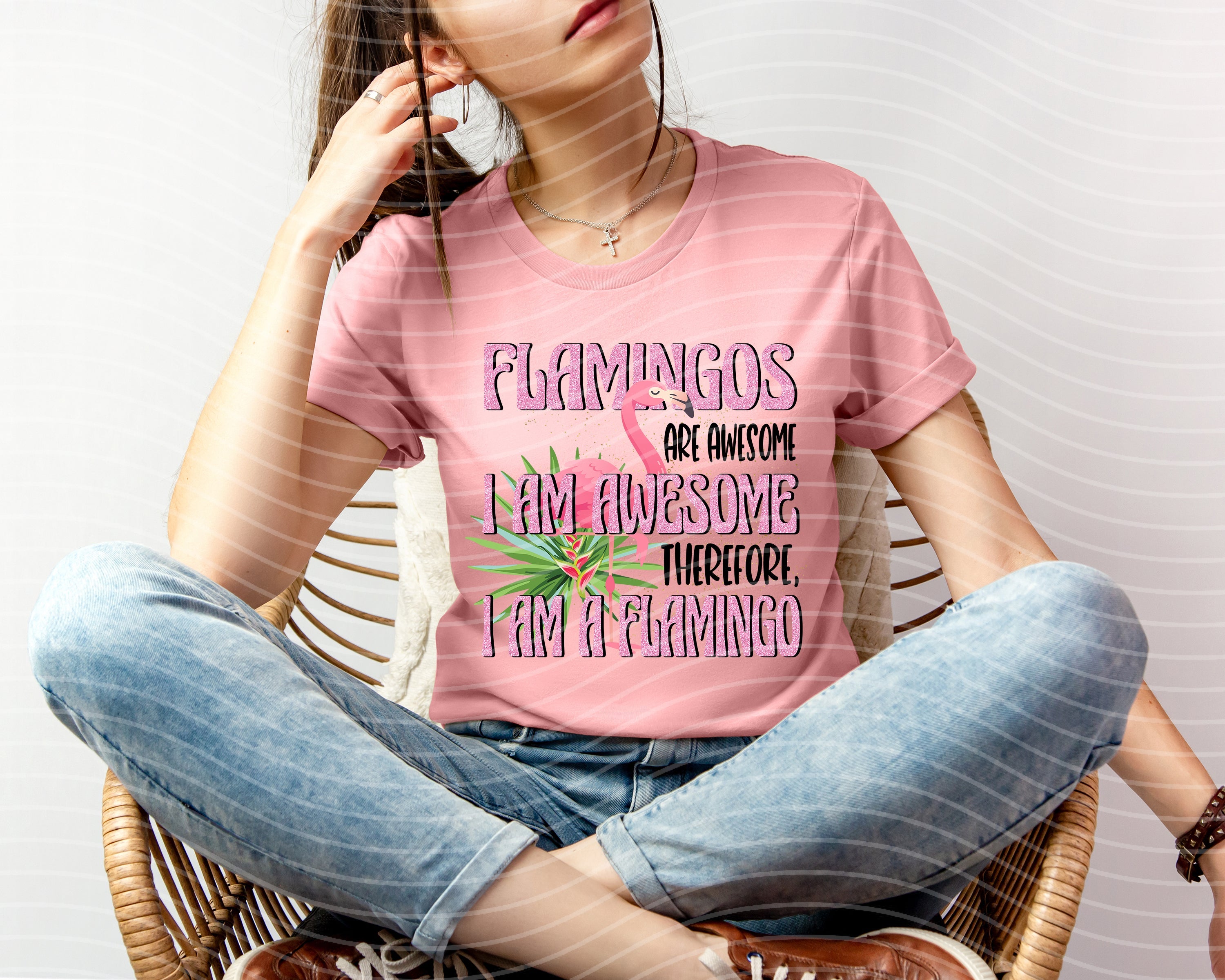 I am a Flamingo Graphic Tee