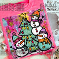 Painted Snowmen Graphic Tee