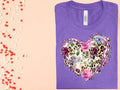 Floral Heart Graphic Tee