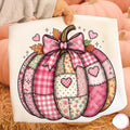Pink Patchwork Pumpkin Graphic Tee