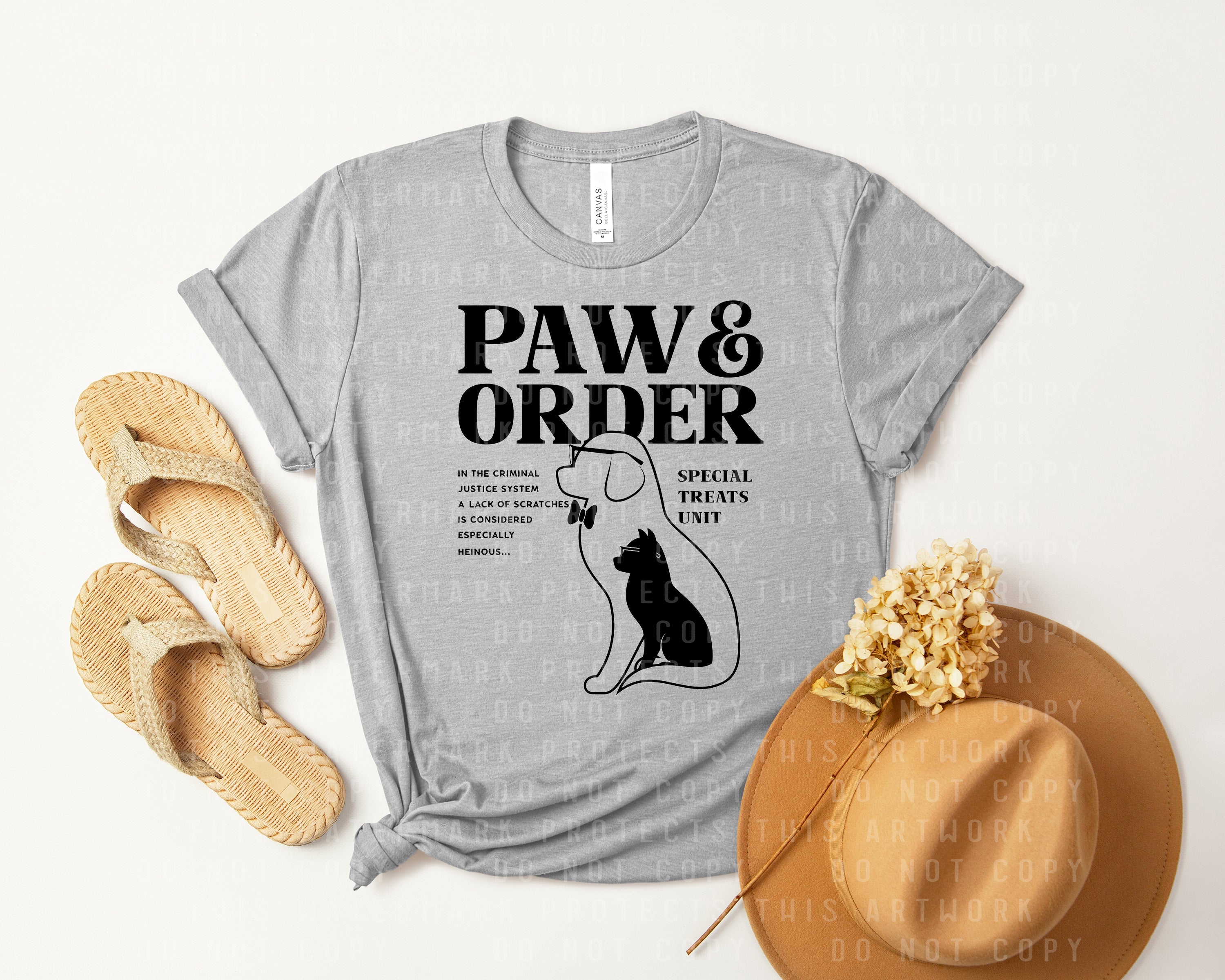 Paw & Order Graphic Tee