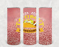 Taco Bout Awesome 20 oz Skinny Tumbler