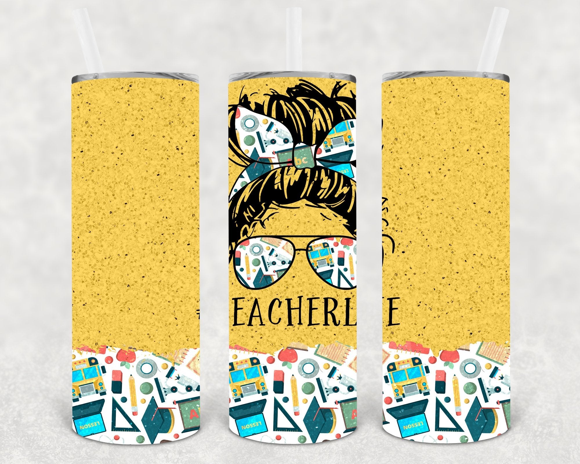 Teacher Life #teacherlife  20 oz Skinny Tumbler