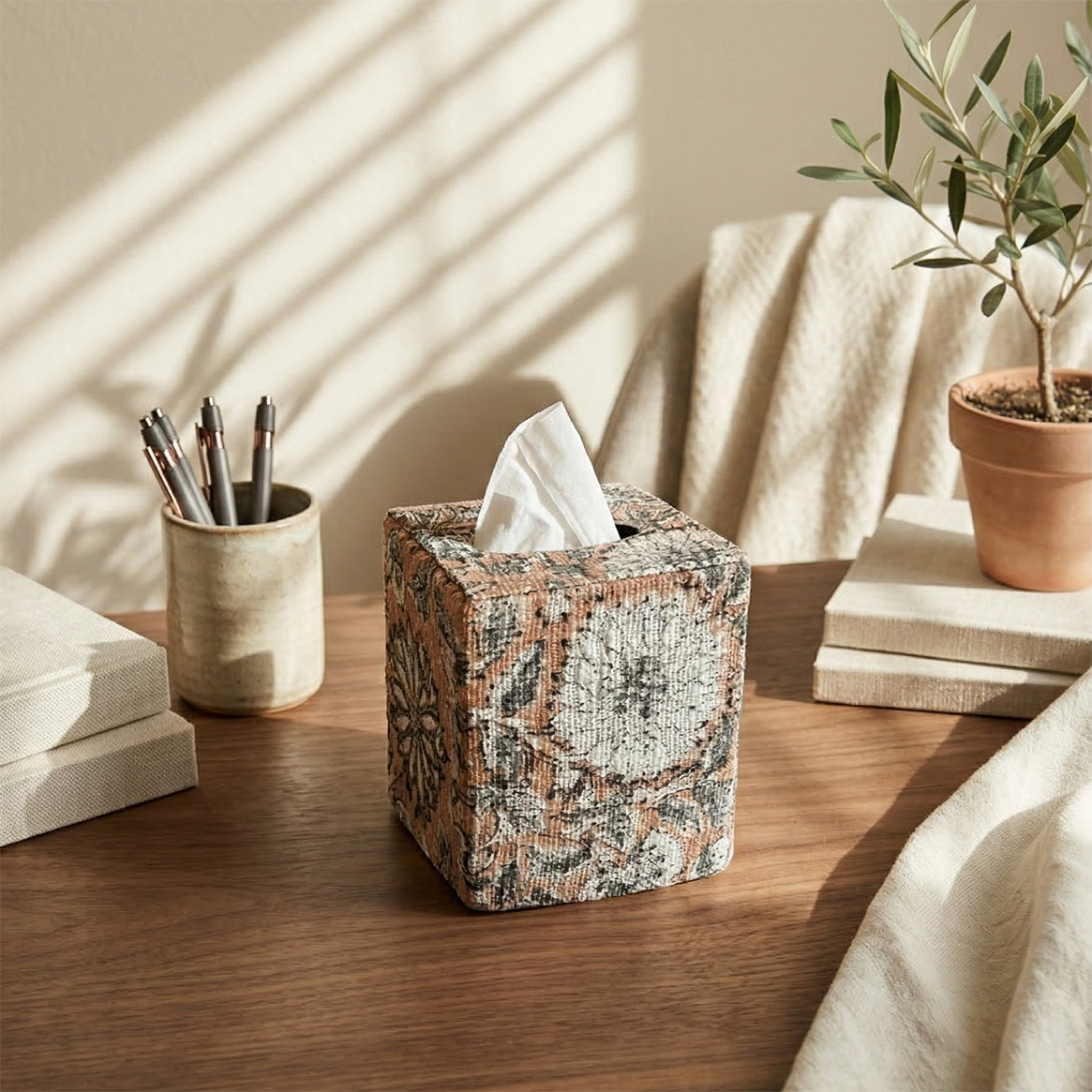 Terracotta Petal: Office-in-a-Box Decor Set