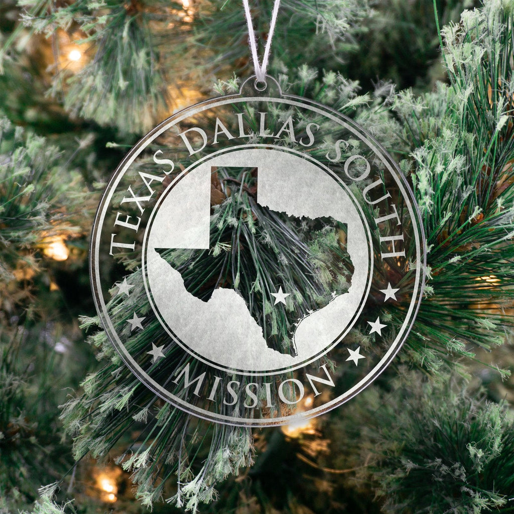 Texas Dallas South Mission Christmas Ornament