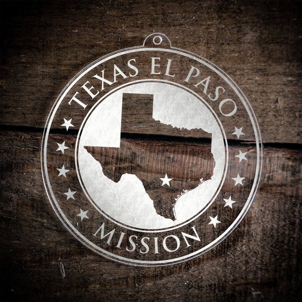 Texas El Paso Mission Christmas Ornament