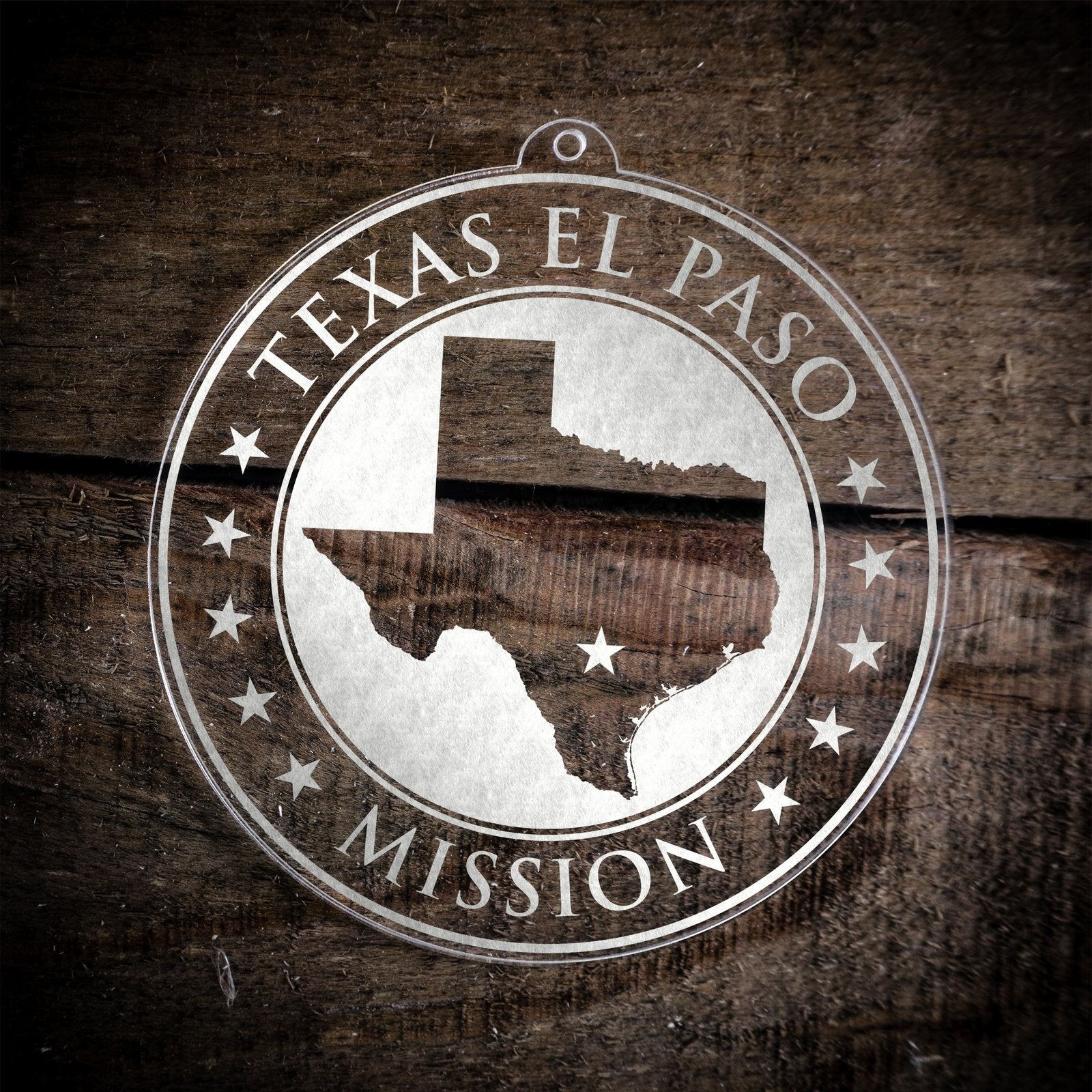 Texas El Paso Mission Christmas Ornament
