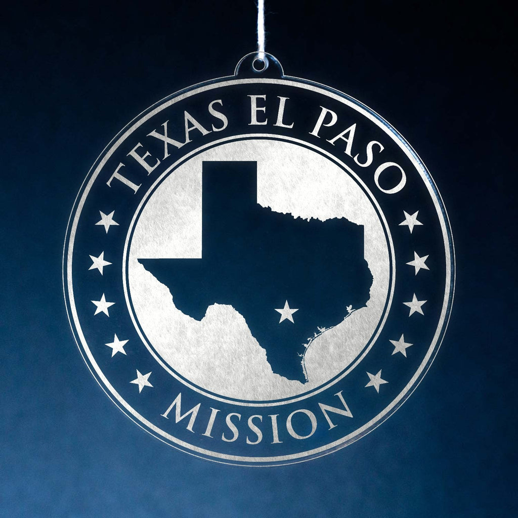 Texas El Paso Mission Christmas Ornament