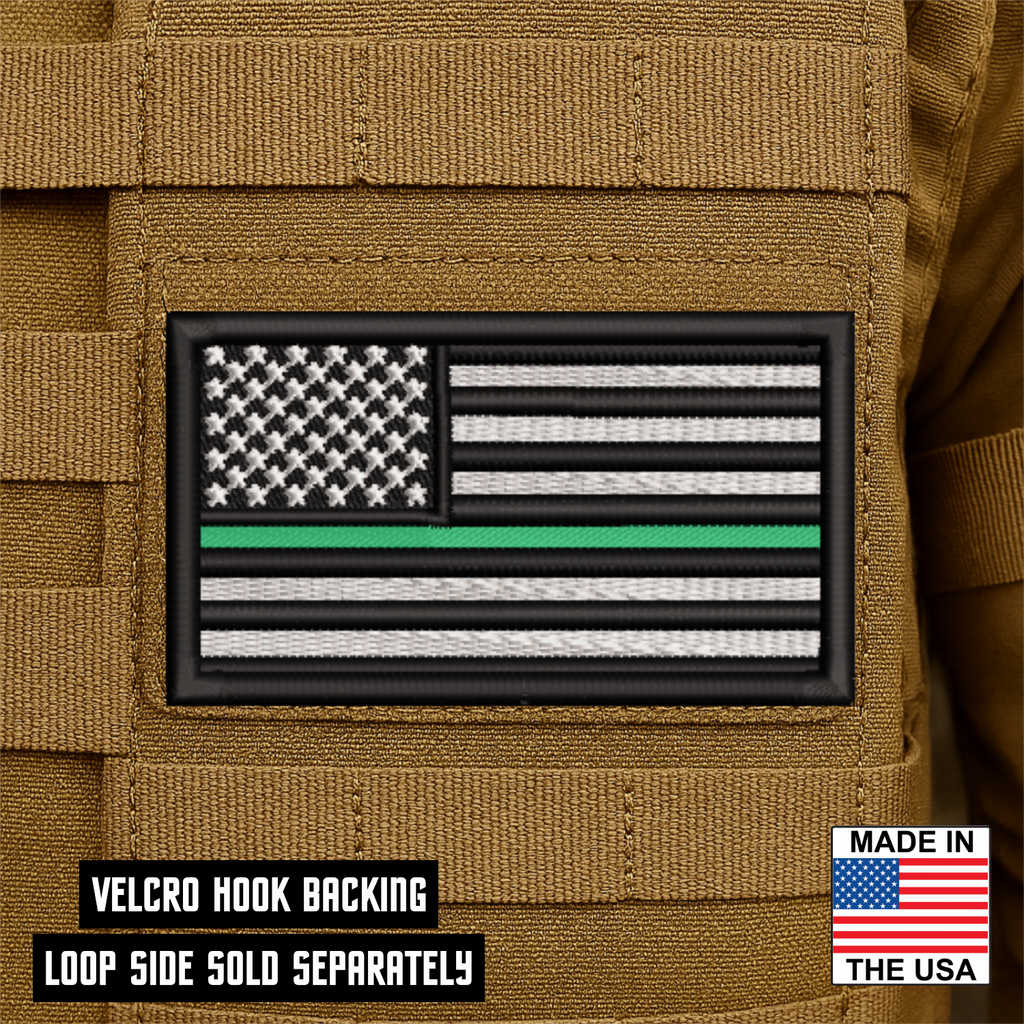 Thin Green Line American Flag VELCRO® Patch | Made in USA