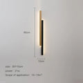 DecorBites™ LED Black Wall Lamp for Modern Living Room, Bedroom, Bar & Corridor