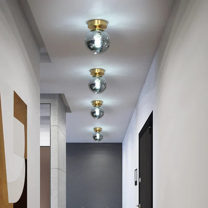 DecorBites™ Black Copper LED Ceiling Light Modern Chandelier Ring Fixture for Home Decor
