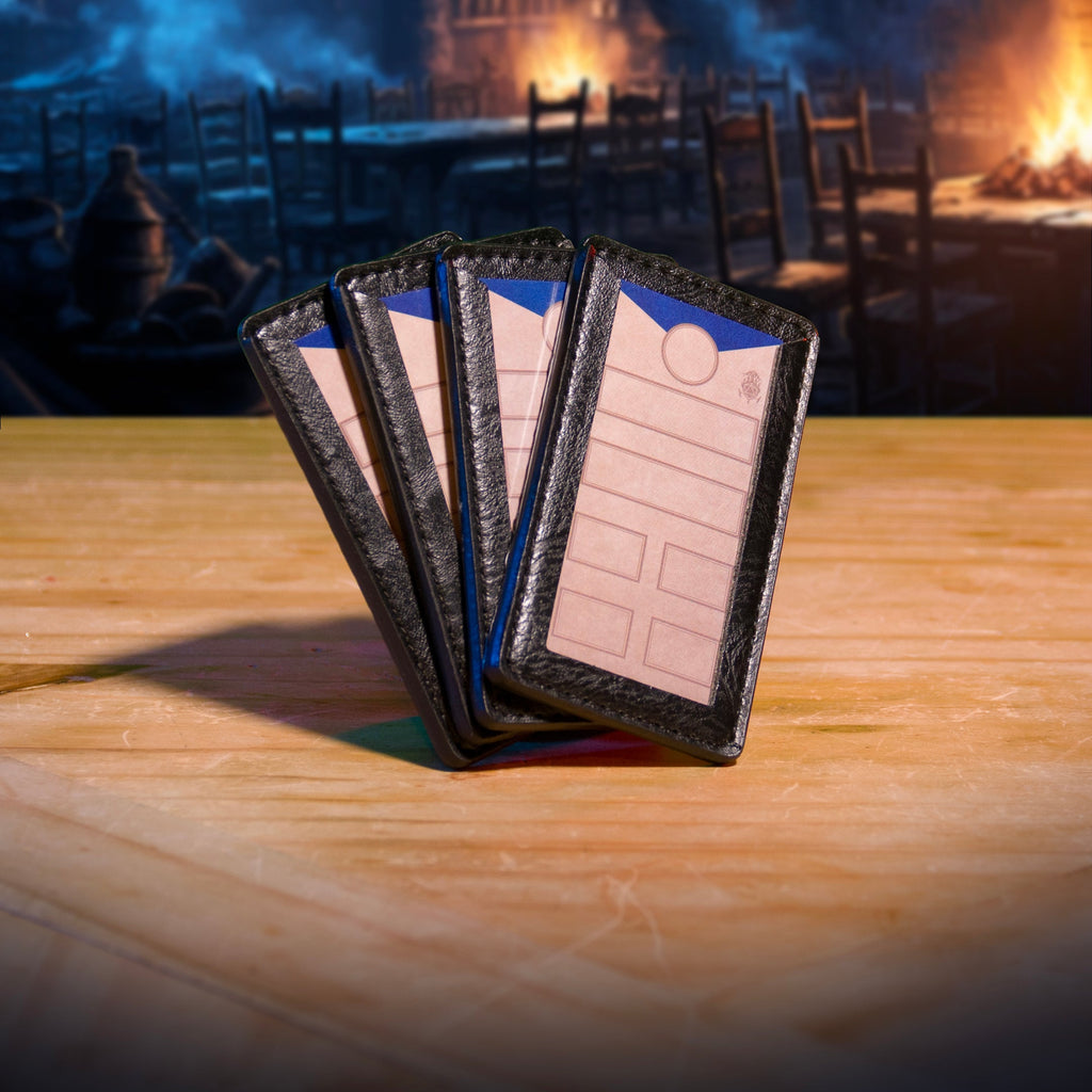 Initiative Trackers (Pack of 4) - Magnetic Turn Order Cards for D&D 5e and TTRPG Combat Management