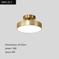 DecorBites™ Black Copper LED Ceiling Light Modern Chandelier Ring Fixture for Home Decor