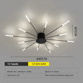 DecorBites™ LED Fireworks Chandelier: Modern Ceiling Lamp for Home Decor, Black Kitchen Lighting Fixtures