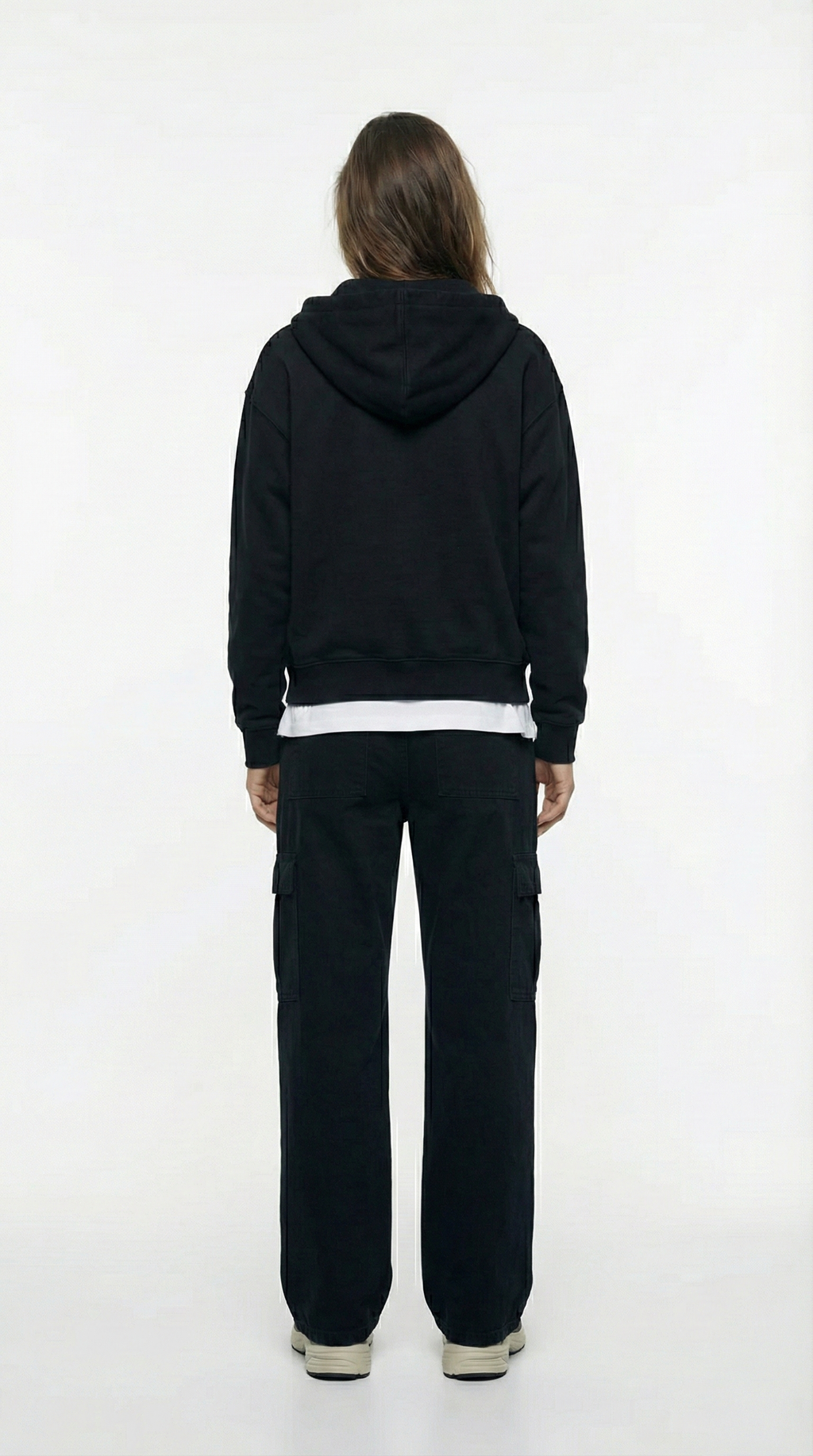 Unisex The Summit Oversized Half-Zip Hoodie | Jet Black