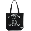 I'd Rather Be with My Cat Tote