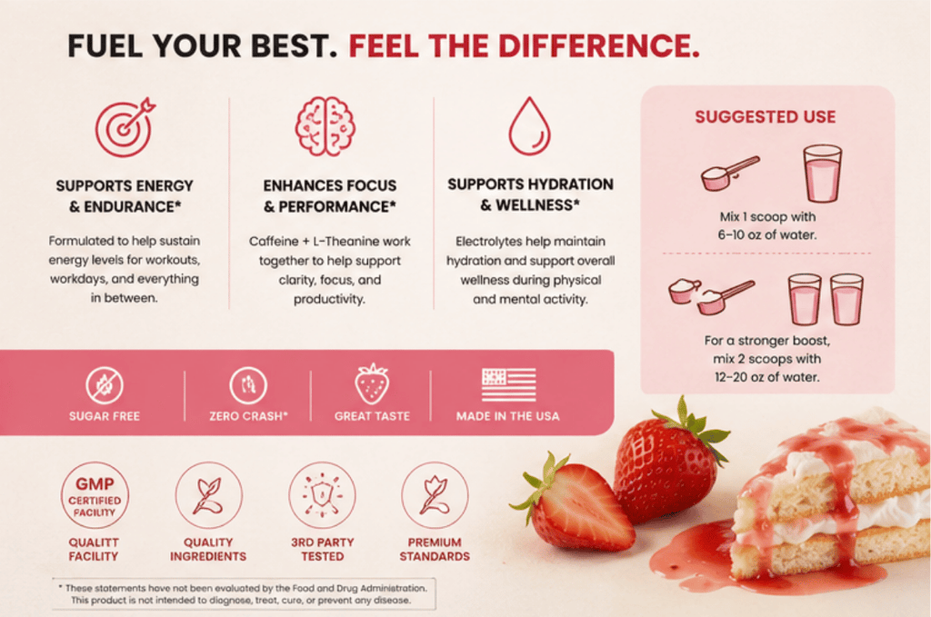 NESTDEER™ Energy Powder (Strawberry Shortcake)